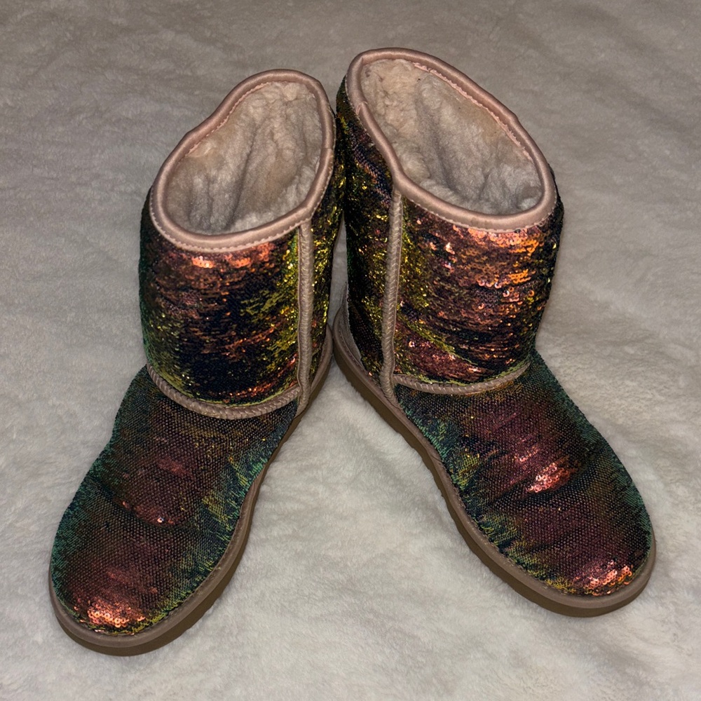 Sequin Multicolor Boots